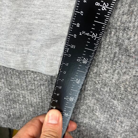 Adidas Track Pants Mens L Gray Joggers 3-Stripes Logo Drawstring Cuffed Athletic - Picture 3 of 11